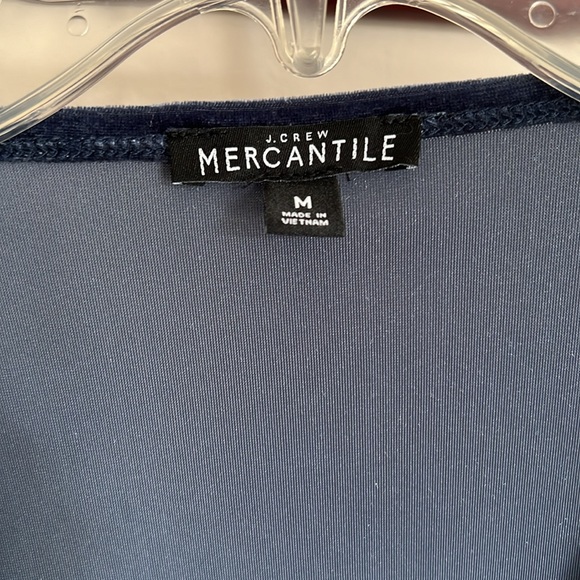 J Crew Mercantile Velour Faux Wrap Top - Picture 3 of 4